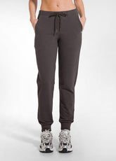 PANTALONE JOGGER IN COTONE STRETCH MARRONE - COCOA BROWN | DEHA