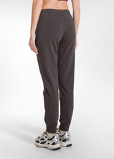 PANTALONE JOGGER IN COTONE STRETCH MARRONE - COCOA BROWN | DEHA