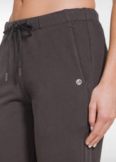 PANTALONE JOGGER IN COTONE STRETCH MARRONE - COCOA BROWN | DEHA