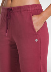 STRETCH COTTON JOGGER TROUSERS - RED - CHERRY RED | DEHA