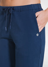 PANTALONE JOGGER IN COTONE STRETCH BLU - BLU NAVY | DEHA