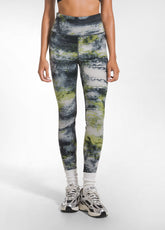 LEGGINGS IN MICROFIBRA CON STAMPA ALLOVER OTHER - CLOUDY YELLOW | DEHA