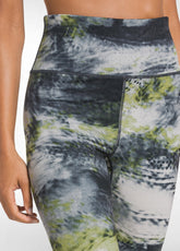 LEGGINGS IN MICROFIBRA CON STAMPA ALLOVER OTHER - CLOUDY YELLOW | DEHA