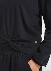 SOFT COTTON SWEATSHIRT - BLACK - BLACK | DEHA