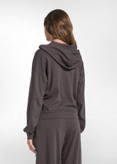 SOFT COTTON SWEATSHIRT - BROWN - COCOA BROWN | DEHA