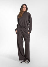 SOFT COTTON SWEATSHIRT - BROWN - COCOA BROWN | DEHA