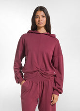 SOFT COTTON SWEATSHIRT - RED - CHERRY RED | DEHA