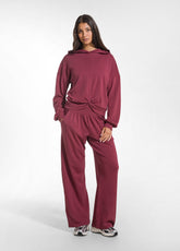 SOFT COTTON SWEATSHIRT - RED - CHERRY RED | DEHA