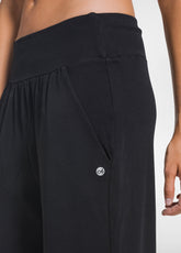 SOFT COTTON TROUSERS - BLACK - BLACK | DEHA