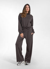 TUTA FELPA E PANTALONE IN MORBIDO COTONE MARRONE - | DEHA