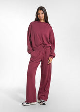 SOFT COTTON TROUSERS - RED - CHERRY RED | DEHA
