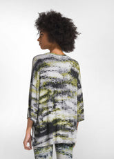 T-SHIRT OVERSIZE ALLOVER IN VISCOSA OTHER - CLOUDY YELLOW | DEHA