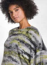 T-SHIRT OVERSIZE ALLOVER IN VISCOSA OTHER - CLOUDY YELLOW | DEHA