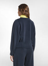 BLACK MODAL CREWNECK SWEATSHIRT AND JOGGER SET - | DEHA