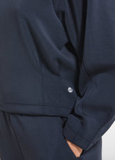 MODAL CREW NECK SWEATSHIRT BY DEHA - BLACK - BLACK | DEHA