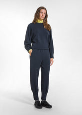 MODAL CREW NECK SWEATSHIRT BY DEHA - BLACK - BLACK | DEHA