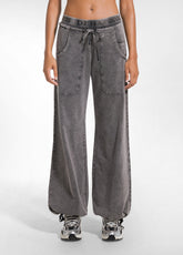 PANTALONE MAGNUM IN FELPA STRETCH MARMORIZZATA OTHER - MARBLED COCOA BROWN | DEHA