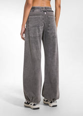 PANTALONE MAGNUM IN FELPA STRETCH MARMORIZZATA OTHER - MARBLED COCOA BROWN | DEHA