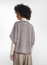 SET AUS CAPE UND HOSE AUS MARMORIERTER BIO-BAUMWOLLE - | DEHA