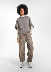 CAPPA IN COTONE ORGANICO MARMORIZZATO OTHER - MARBLED TAUPE BROWN | DEHA