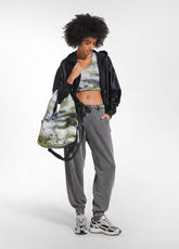 PANTALONI JOGGER IN COTONE BIO MARMORIZZATO OTHER - MARBLED COCOA BROWN | DEHA
