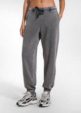 PANTALONI JOGGER IN COTONE BIO MARMORIZZATO OTHER - MARBLED COCOA BROWN | DEHA