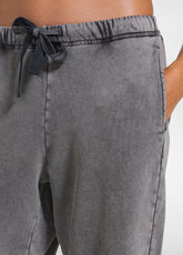 PANTALONI JOGGER IN COTONE BIO MARMORIZZATO OTHER - MARBLED COCOA BROWN | DEHA