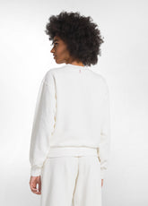 FELPA GIROCOLLO IN COTONE ORGANICO BIANCO - SOFT IVORY | DEHA