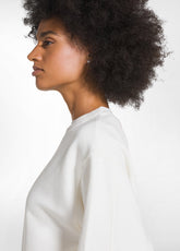 FELPA GIROCOLLO IN COTONE ORGANICO BIANCO - SOFT IVORY | DEHA