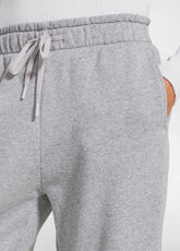 BALLOON-HOSE AUS BIO-BAUMWOLL-SWEAT - GRAU - GREY MELANGE | DEHA