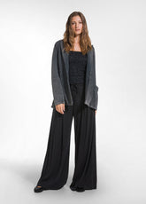 BLAZER IN COTONE ORGANICO MARMORIZZATO NERO - BLACK | DEHA