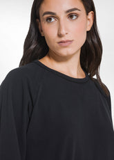 FELPA GIROCOLLO IN COTONE DEHA NERO - BLACK | DEHA