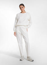 FELPA GIROCOLLO IN COTONE DEHA BIANCO - SOFT IVORY | DEHA