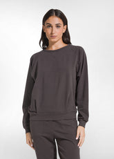 FELPA GIROCOLLO IN COTONE DEHA MARRONE - COCOA BROWN | DEHA