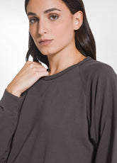 FELPA GIROCOLLO IN COTONE DEHA MARRONE - COCOA BROWN | DEHA