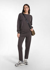 FELPA GIROCOLLO IN COTONE DEHA MARRONE - COCOA BROWN | DEHA