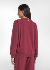 FELPA GIROCOLLO IN COTONE DEHA ROSSO - CHERRY RED | DEHA