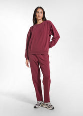 FELPA GIROCOLLO IN COTONE DEHA ROSSO - CHERRY RED | DEHA