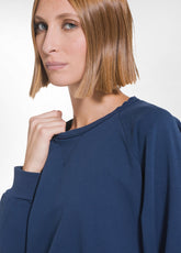 FELPA GIROCOLLO IN COTONE DEHA BLU - BLU NAVY | DEHA