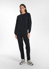 PANTALONI SLIM FIT IN COTONE STRETCH NERO - BLACK | DEHA