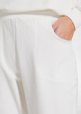 PANTALONI SLIM FIT IN COTONE STRETCH BIANCO - SOFT IVORY | DEHA