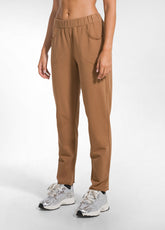 TUTA FELPA GIROCOLLO E PANTALONI SLIM FIT IN COTONE STRETCH MARRONE - | DEHA