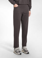 SLIM-FIT STRETCH COTTON TROUSERS - BROWN - COCOA BROWN | DEHA