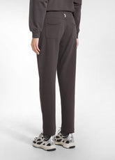 SLIM-FIT STRETCH COTTON TROUSERS - BROWN - COCOA BROWN | DEHA