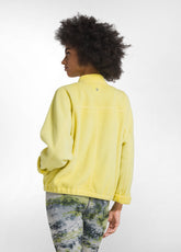 FELPA CON ZIP IN MORBIDO PILE GIALLO - VIBRANT YELLOW | DEHA