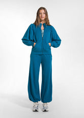 TUTA FELPA CON ZIP E PANTALONE JOGGER VERDE - | DEHA