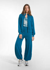 TUTA FELPA CON ZIP E PANTALONE JOGGER VERDE - | DEHA