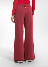PANTALONE MORBIDO EFFETTO MARMORIZZATO OTHER - MARBLED CRIMSON RED | DEHA