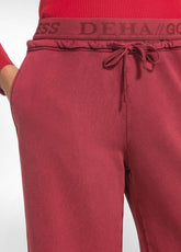 PANTALONE MORBIDO EFFETTO MARMORIZZATO OTHER - MARBLED CRIMSON RED | DEHA