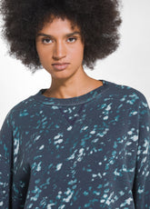 FELPA GIROCOLLO STAMPA ALLOVER OTHER - DOTTED BLUE | DEHA